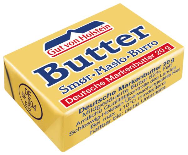 Gut von Holstein Butter wrapped 100x20g 100 PC/CT