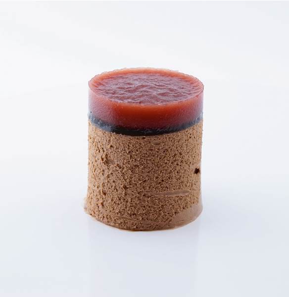 TK Göttinger Zartbitterschokoladenmousse mit Erdbeeren und Balsamico, 115ml, 20 ST/KT glutenfrei, Nachfüller für 140ml Rexglas,