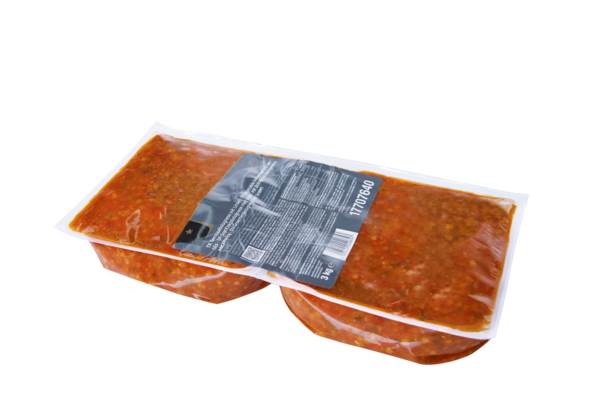 TK Star Culinar Hi Taste Gemüsebolognese mit Linsen, Tomatensauce mit Gemüse und roten Linsen, 3 KG/BT vegan, Portionsvorschlag 250 g,