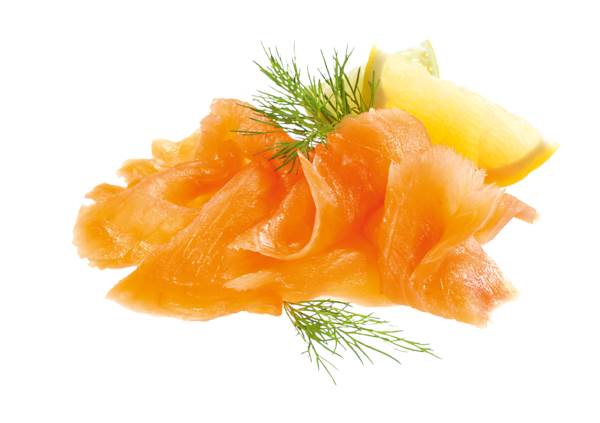 Mr Łosoś atlantycki plastry, wędzony na zimno, vacuum, 1 KG/ST , bez ciemnego mięśnia, trymowanie premium