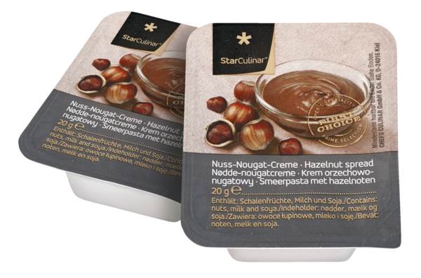 Star Culinar Nuss-Nougat-Creme, 20g Portion, 120 ST/KT