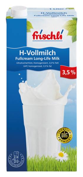 H-Milch 3,5% DE 1 L/PK H-Milch aus Deutschland