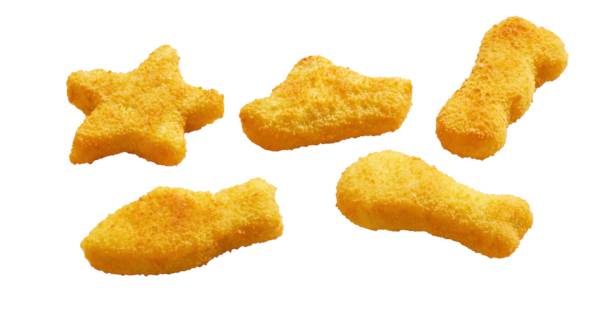 TK Base Culinar MSC Fischfiguren "Meeresfantasie", paniert (52%), IQF, ca.165-170 Stück, ca.30g, 5 KG/KT vorgebacken, konvektomatgeeignet