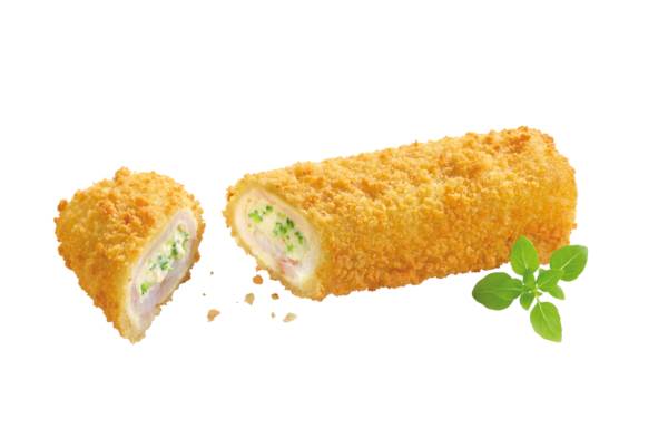 TK Base Culinar MSC Fischroulade "Brokkoli", paniert (50%), IQF, ca.27 Stück, ca.180g, 5 KG/KT vorgebacken, konvektomatgeeignet, mit Brokkoli-Käse-Füllung