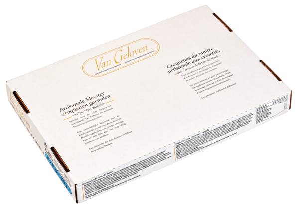 DV Ad van Geloven Meester garnalencroquette, 80gram 20 ST/DS