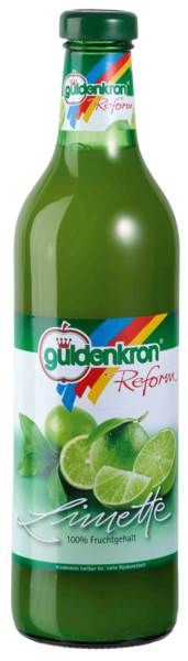 Güldenkron Limettensaft 100% EW Glasflasche 0,75 L/FL