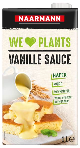 Naarmann Vanille Sauce vegan, 1 KG/PK ungekühlt haltbar