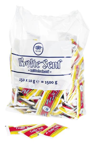 Bolte Tafelsenf mittelscharf, 10g, 150 ST/BT