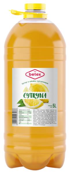 Betex Syrop o smaku cytrynowym 5 L/BU