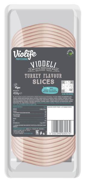 Violife Viodeli Plastry o smaku indyka, 0,45 KG/PA