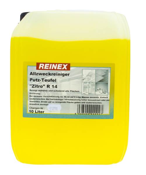 Reinex Allzweckreiniger Putzteufel Zitro, 10l, (0152) 10 L/KN