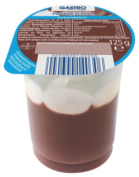 Gastro Schokodessert Sahne Diät, 0,125 KG/BE