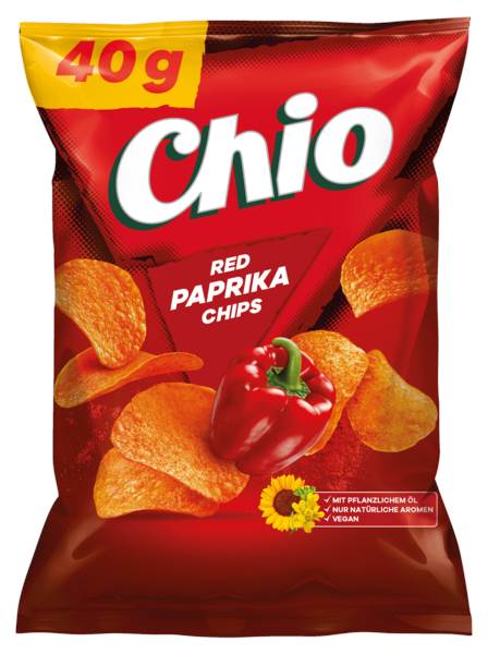 Chio Chips Red Paprika, Kartoffelchips, 0,04 KG/BT