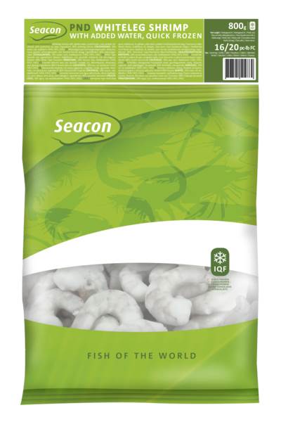 DV Seacon garnalen Vannamei 16/20 IQF, gepeld en ontdarmd 1 KG/PK