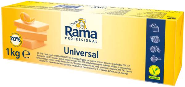 Rama Profi uniwersalny tłuszcz 70%, roślinny zamiennik masła, 1 KG/ST