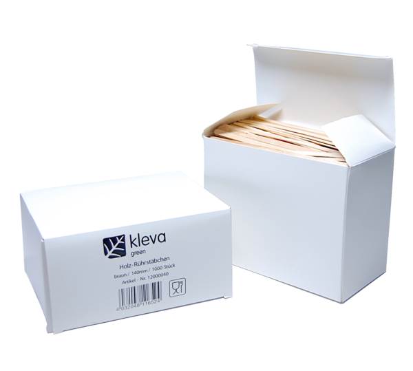 Holz-Rührstäbchen, 140mm, 1000 Stück, (12000040) 1 PK