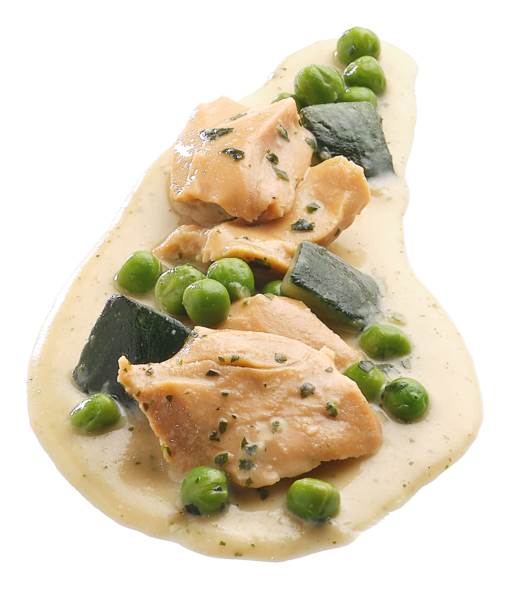 TK Star Culinar Hi Taste Planted Green Curry, 2x1,5kg, 3 KG/BT pflanzl. Filetstücke "Hähnchen Art" aus Erbsenprotein in Curry-Sauce, PV 280g