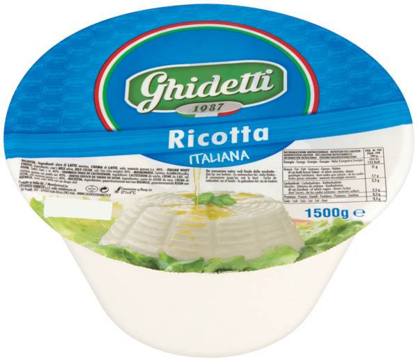 Ricotta Ghidetti, ser miękki, 1,5 KG/ST
