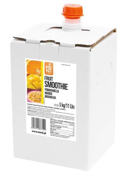 Menii Fruit Smoothie Pomarańcz Mango Marakuja 5 KG/BX