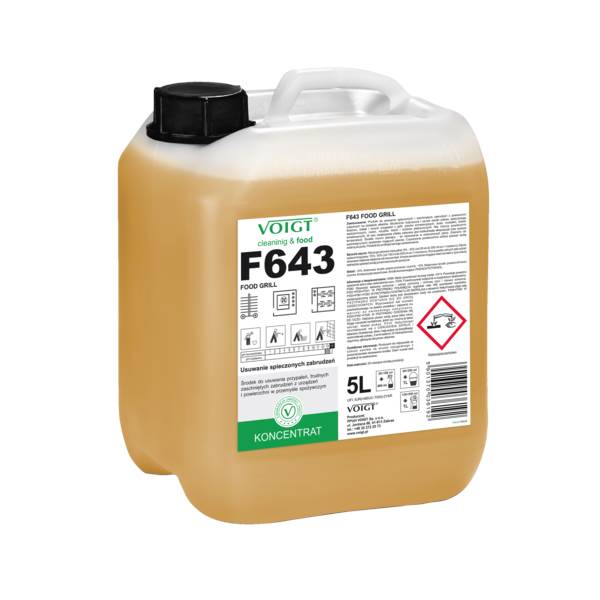 Voigt F643 Usuwanie spieczonych zabrudzeń i przypaleń, 5 L/KN , koncentrat