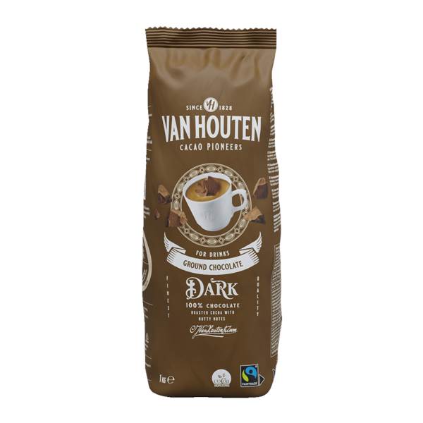 van Houten Trinkschokolade Dark, 1 KG/PK
