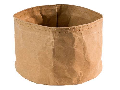 Brödkorg Paperbag Ø24 cm, H24 cm, brun, robust kraftigt papper