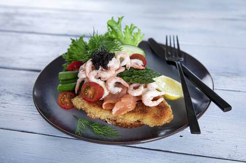 Rødspættefilet paneret 40%, 1/2, 70-100 g, 5 kg
