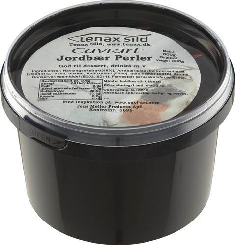 CaviArt Jordgubbe pärlor, vegansk (tångkaviar), 500 g