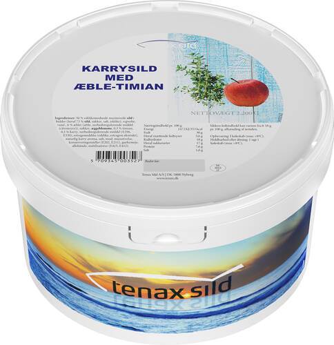 Karrysild med æble & timian, i snitter, 2,2 kg