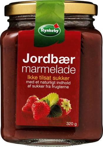 Jordgubbsmarmelad utan tillsatt socker, 320 g