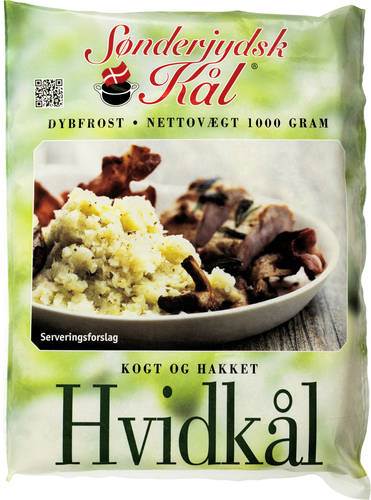 Sønderjysdk hvidkål, hakket og kogt, 1 kg