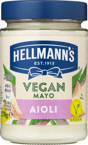 Aioli majonnäs, Hellmann's vegansk, 270 g