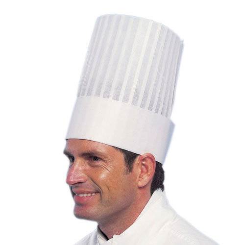 Kokkehuer Monarch 25 cm, non woven, 10 stk