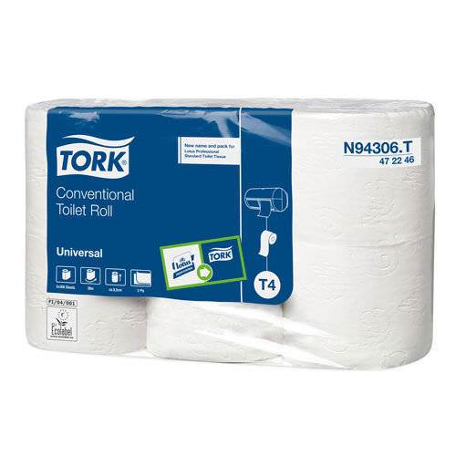 Toalettpapper Lotus Standard, 2-lags, 38 m, natur, 42 rl
