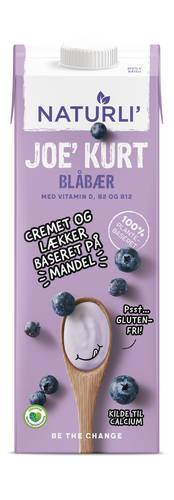 Joe'kurt blåbär, vegansk yoghurt, 1 l
