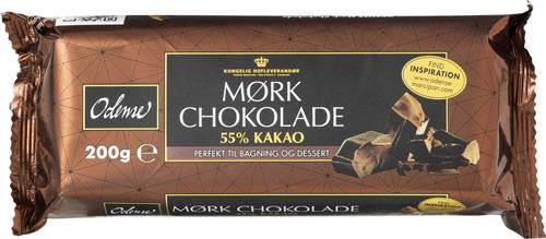 Blockchoklad mörk 55%, 200 g