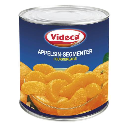 Appelsin segmenter i sirup, 3 kg