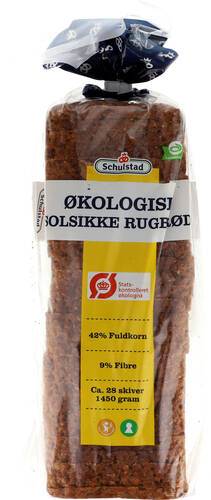 Solrosrågbröd, Catering, 28 skivor, ekologisk, 1,45 kg