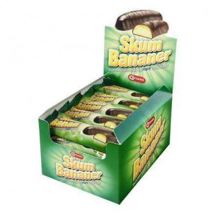 Skumbananer, styckförpackade, 24 st