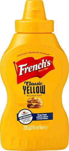 Classic Yellow Mustard senap, 226 g