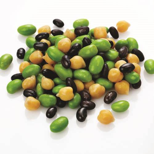 Bönmix, kikärtor, sojabönor och svarta bönor, förkokta, 2 kg