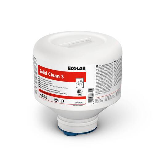 Maskinopvask pulver Solid Clean S, 4,5kg, til blødt vand, til dos. anlæg