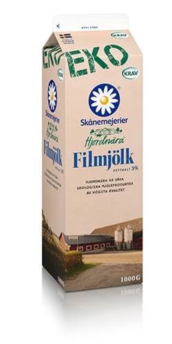 Filmjölk 3%, KRAV, ekologisk, 1 l