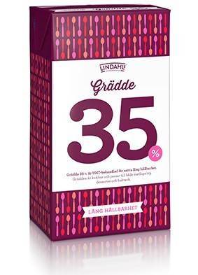 Grädde 35%, UHT, längre hållbarhet, 1 l