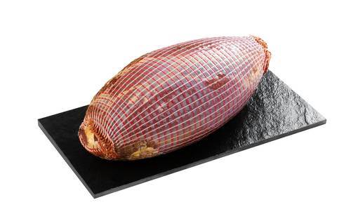 Koldrøget krondyrkølle, uden ben, i net, 1,5-2 kg