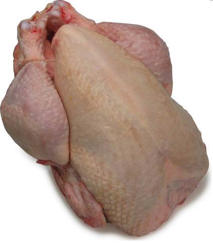 Hel fransk landkylling med skind og ben, uden indmad, ca. 1,7 kg