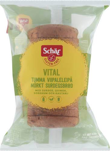 Vital bröd i skivor, gluten- och laktosfritt, 350 g