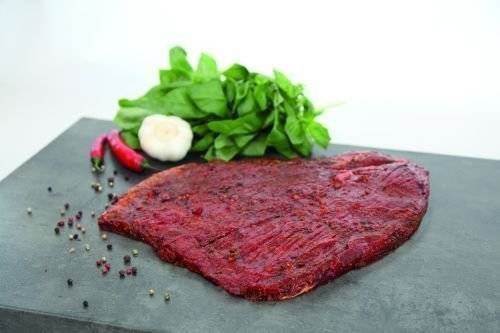 Flanksteak af okse barbecuemarineret, ca. 500 g, EU