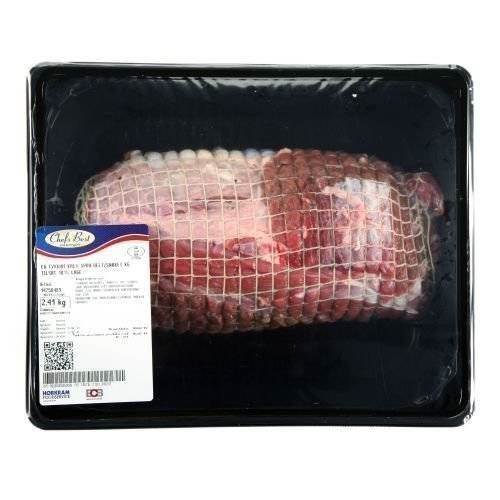 Högrev av kalv rimmad delad/bunden, tillsatt 10% lake, EU, 3-4 kg