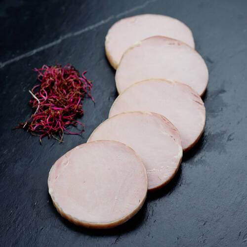 Hamburgerryg kogt, 1 skive á 75 g